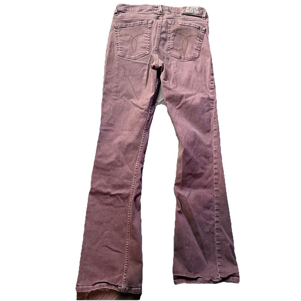 Paris Blues Y2K Brown Low Rise Bootcut Flare Jeans Pants Fade Juniors Size 5 - Picture 5 of 13